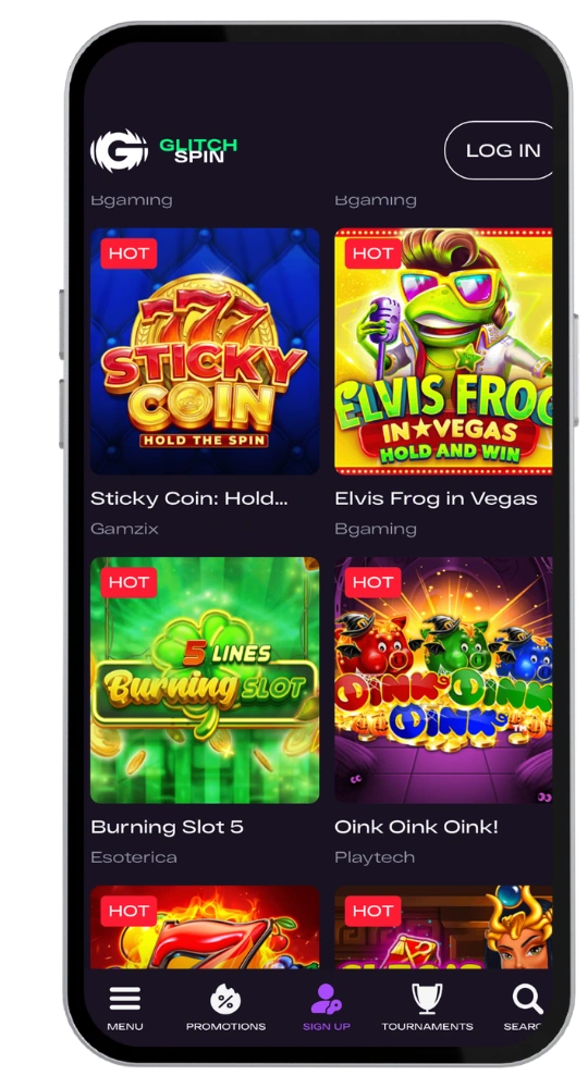 GlitchSpin online casino